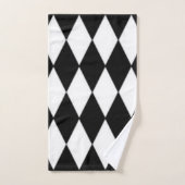 Zwart en wit bad handdoek (Handdoek)