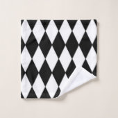 Zwart en wit bad handdoek (Wasdoekje)