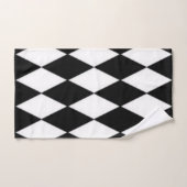 Zwart en wit bad handdoek (Handdoek)