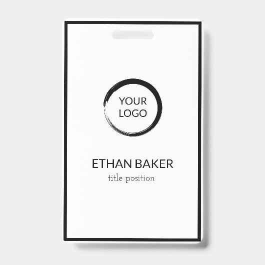 Zwart en wit badge (Voorkant)