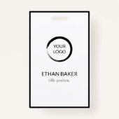 Zwart en wit badge (Voorkant)