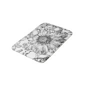 Zwart en wit badmat (Gekanteld)