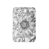 Zwart en wit badmat (Voorkant Verticaal)