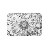 Zwart en wit badmat (Voorkant)