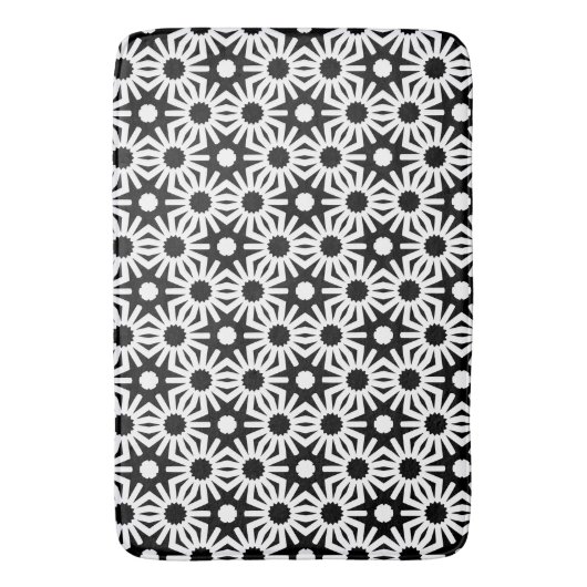 Zwart en wit badmat (Voorkant Verticaal)