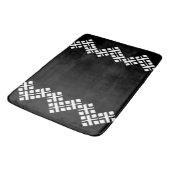 Zwart en wit badmat (Gekanteld)