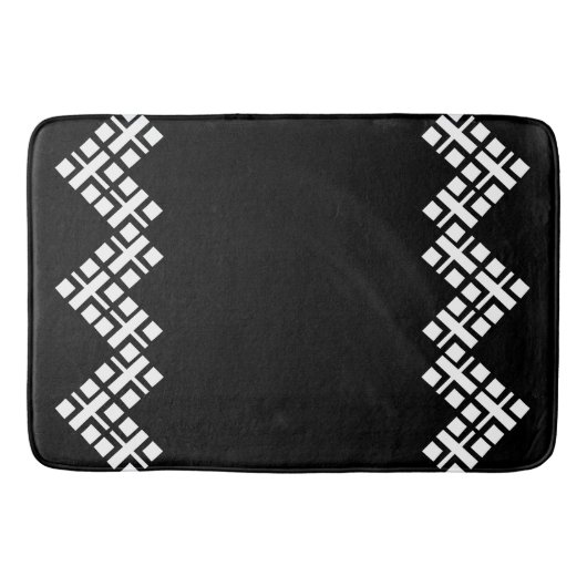 Zwart en wit badmat (Voorkant)