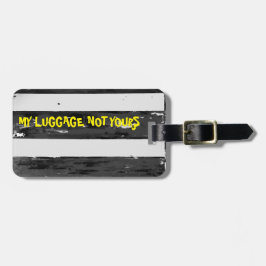 Zwart en wit bagagelabel