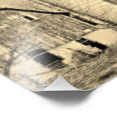 Zwart en wit Barn 10x8 fotografisch afdrukken Foto Afdruk (Hoek)