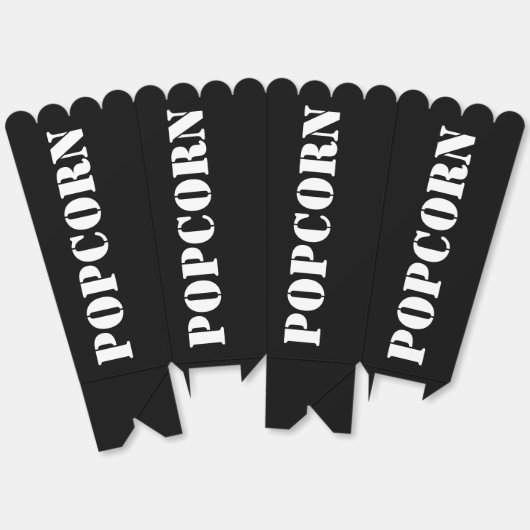 Zwart en wit bedankdoosjes (Ongevouwen)