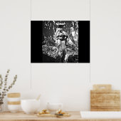 Zwart en wit beeld poster (Keuken)