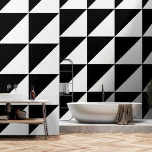 Zwart en wit behang