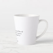 Zwart en Wit Beste Vrouw Ooit Definitie  Latte Mok (Rechts)