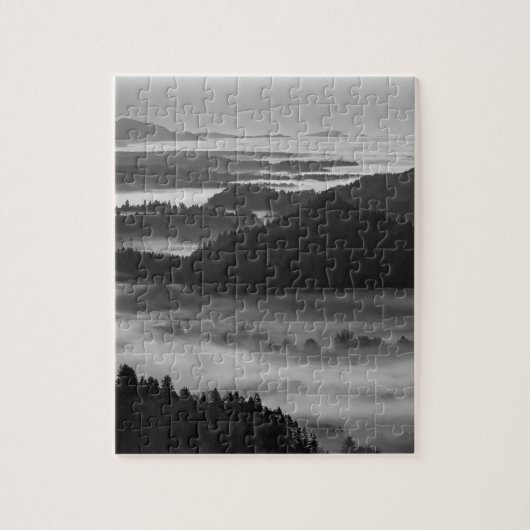 Zwart en Wit Bled Legpuzzel (Verticaal)
