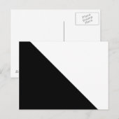 Zwart en wit briefkaart (Voorkant / Achterkant)