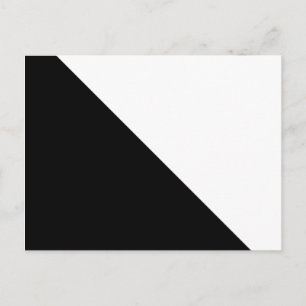 Zwart en wit briefkaart