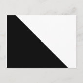 Zwart en wit briefkaart (Voorkant)