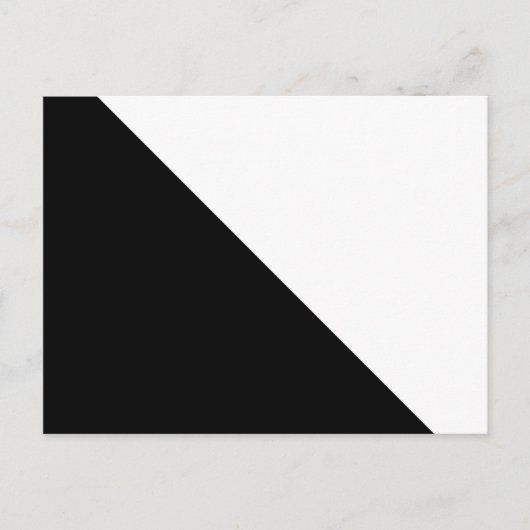 Zwart en wit briefkaart (Voorkant)