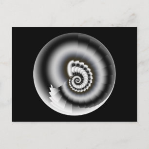 Zwart en wit briefkaart