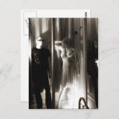 Zwart en wit briefkaart (Voorkant / Achterkant)