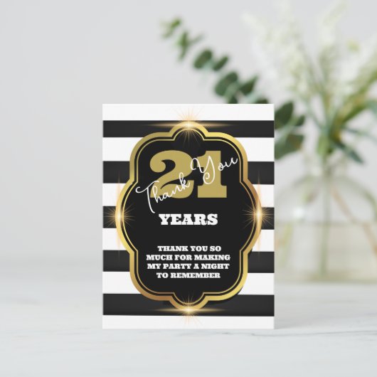 Zwart en wit briefkaart (Staand voorkant)