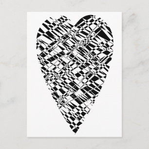 Zwart en wit briefkaart