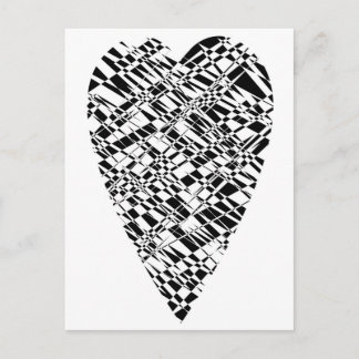 Zwart en wit briefkaart