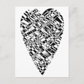 Zwart en wit briefkaart (Voorkant)