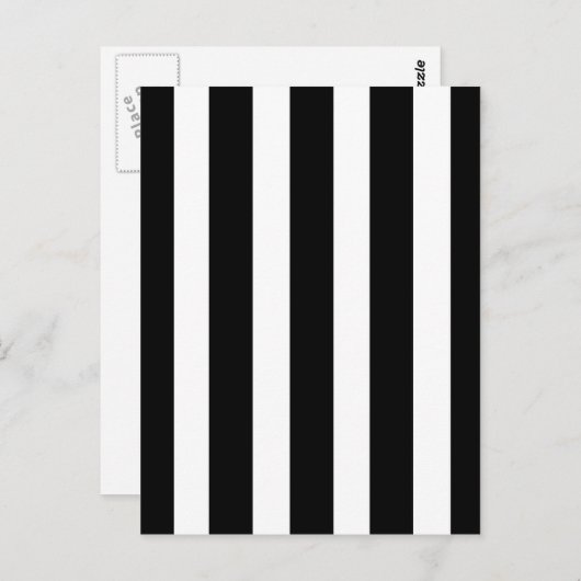 Zwart en wit briefkaart (Voorkant / Achterkant)