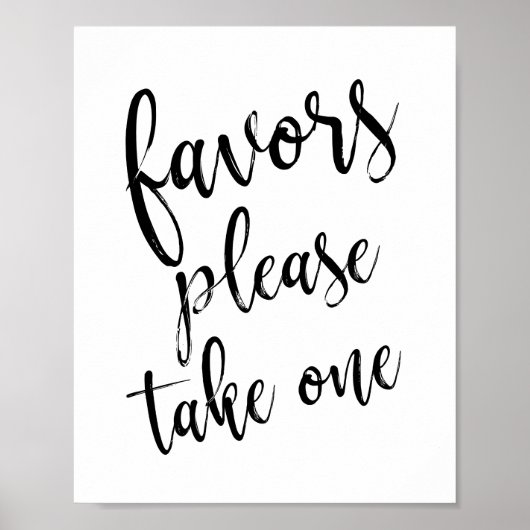 Zwart en wit bruiloft voor 8x10-teken poster (Voorkant)