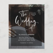 Zwart en wit | Budget Fotoweddenschap Flyer (Voorkant)