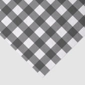 Zwart en wit Buffalo controleplaid tissue! Tissuepapier (Detail)