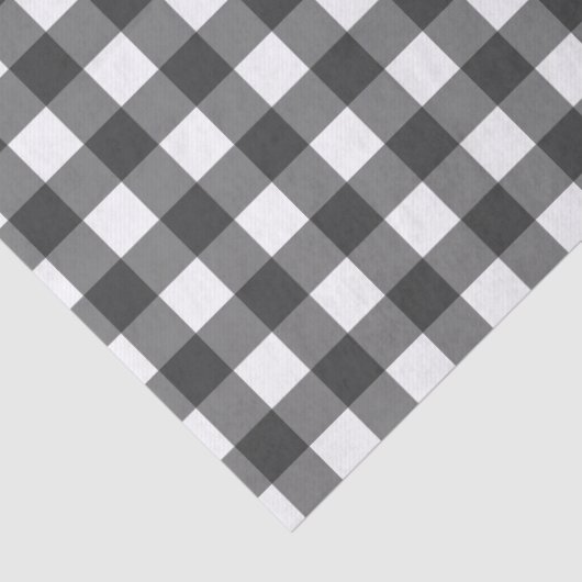 Zwart en wit Buffalo controleplaid tissue! Tissuepapier (Detail)