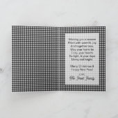 Zwart en Wit Buffalo geruit eigen naam en tekst Kaart (Binnen)