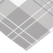 Zwart en wit Buffalo Plaid Korte Tafelloper (Hoek)