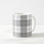 Zwart en wit buffelplaid koffiemok (Voorkant rechts)