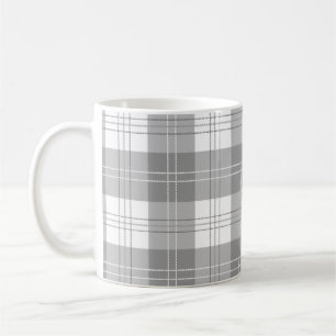 Zwart en wit buffelplaid koffiemok