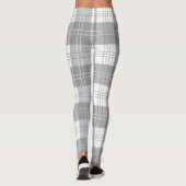 Zwart en wit buffelplaid leggings (Achterkant)