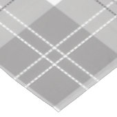 Zwart en wit buffelplaid tafelkleed (Gekanteld)