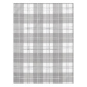 Zwart en wit buffelplaid tafelkleed (Voorkant)
