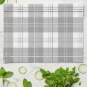 Zwart en wit buffelplaid theedoek (Gevouwen)