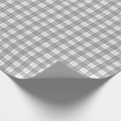 Zwart en wit buffelruit cadeaupapier (Hoek)