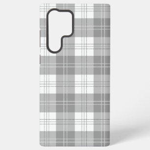 Zwart en wit buffelruit samsung galaxy hoesje