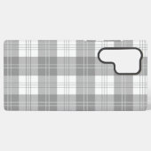 Zwart en wit buffelruit samsung galaxy hoesje (Achterkant horizontaal)