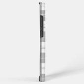 Zwart en wit buffelruit samsung galaxy hoesje (Rechterkant)