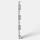 Zwart en wit buffelruit samsung galaxy hoesje (Linkerkant)