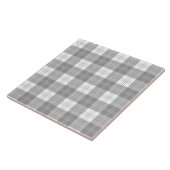 Zwart en wit buffelruit tegeltje (Zijkant)