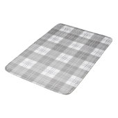 Zwart en wit buffelruitpatroon badmat (Gekanteld)