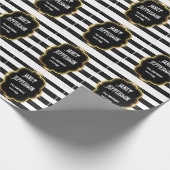 Zwart en wit cadeaupapier (Hoek)