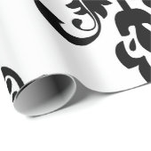  zwart en wit cadeaupapier (Rol Hoek)